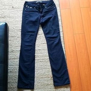 Robin's Jeans, Black- Size 28, 97% cotton 3% Lycra